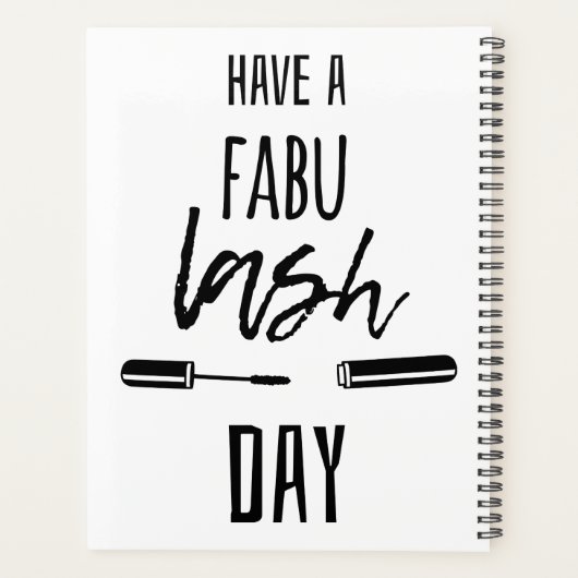 Haben Sie einen Fabu Lash Day Planer (Rückseite)