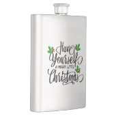 Haben Sie einen fröhlichen kleinen Weihnachtsurlau Flachmann (Rechts)