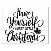 Haben Sie einen fröhlichen kleinen Weihnachtsurlau Gummistempel (Prägung)