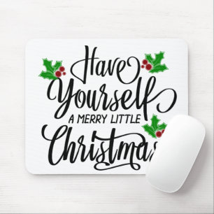 Haben Sie einen fröhlichen kleinen Weihnachtsurlau Mousepad