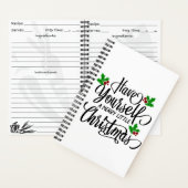 Haben Sie einen fröhlichen kleinen Weihnachtsurlau Notizblock (Innen)