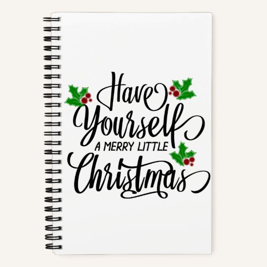 Haben Sie einen fröhlichen kleinen Weihnachtsurlau Notizblock (Vorderseite)