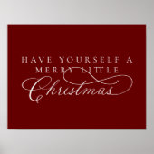 Haben Sie einen fröhlichen kleinen Weihnachtsurlau Poster (Vorne)