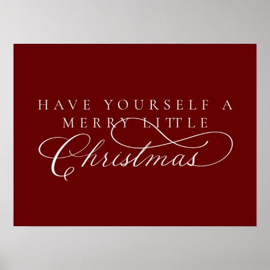 Haben Sie einen fröhlichen kleinen Weihnachtsurlau Poster (Vorne)