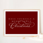 Haben Sie einen fröhlichen kleinen Weihnachtsurlau Poster