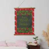 Haben Sie einen fröhlichen Weihnachts-Tacky Sweate Wandteppich Mit Holzrahmen (Schlafzimmer)