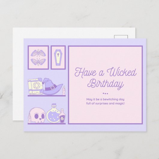 Haben Sie einen Geburtstag Postkarte (Vorne/Hinten)