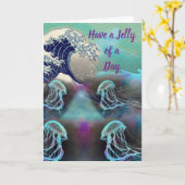 Haben Sie einen Gelee eines Tages Riesenwave Karte (Gelbe Blume)