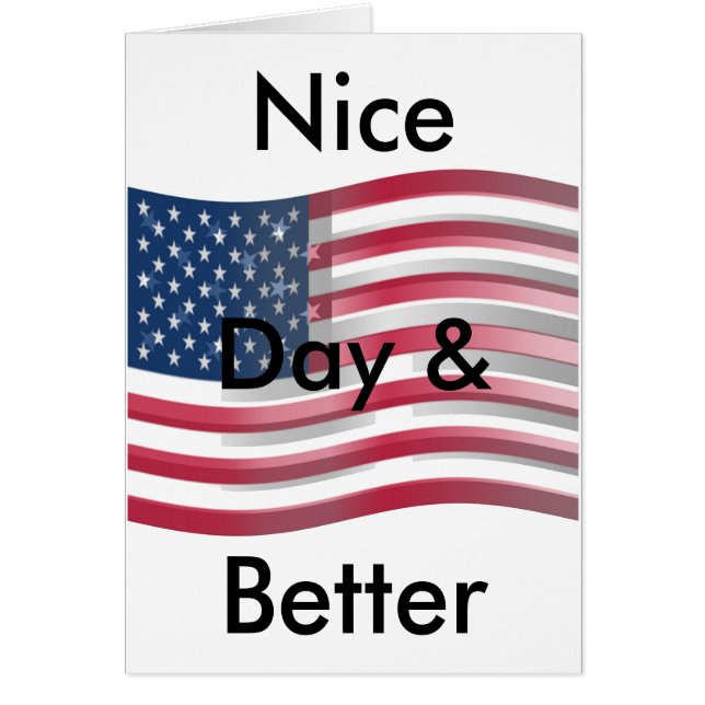 Haben Sie einen gesegneten Tag USA individueller P (Vorne)