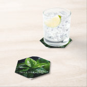 HABEN SIE EINEN GETRÄNK AUF MIR GRÜNEN LEAF-UNTERS UNTERSETZER (Vor Ort)