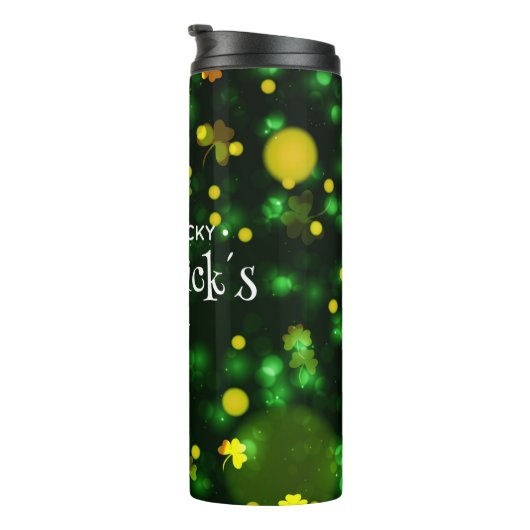 "Haben Sie einen glücklichen St. Patrick's Day" Th Thermosbecher (Nach rechts gedreht)