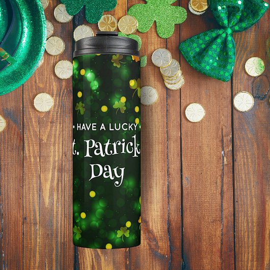 "Haben Sie einen glücklichen St. Patrick's Day" Th Thermosbecher