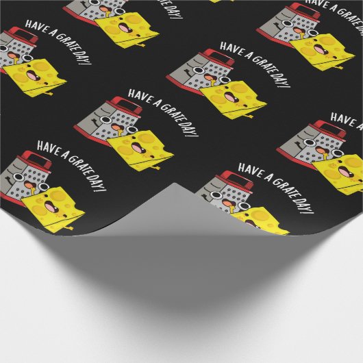 Haben Sie einen Grate Day Funny Chee Pun Dark BG Geschenkpapier (Ecke)