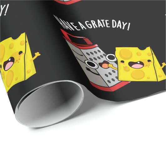 Haben Sie einen Grate Day Funny Chee Pun Dark BG Geschenkpapier (Rolleneckpunkt)