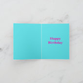 Haben Sie einen Groovy Birthday Bright Multicolred Karte (Innenseite)