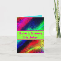 Haben Sie einen Groovy Birthday Bright Multicolred
