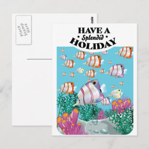 Haben Sie einen großartigen Urlaub, Postkarte