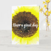 Haben Sie einen großen Tag! Karte (Gelbe Blume)