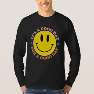 Haben Sie einen guten Tag Pinkes Lächeln Gesicht P T-Shirt