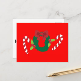 Haben Sie einen Holly Jolly Urlaub Feiertagspostkarte