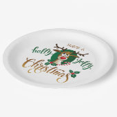 Haben Sie einen Holly Jolly Weihnachtsbaum | Urlau Pappteller (Schrägansicht)