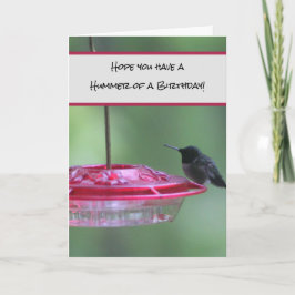 Haben Sie einen Hummingbird zum Geburtstag? Karte