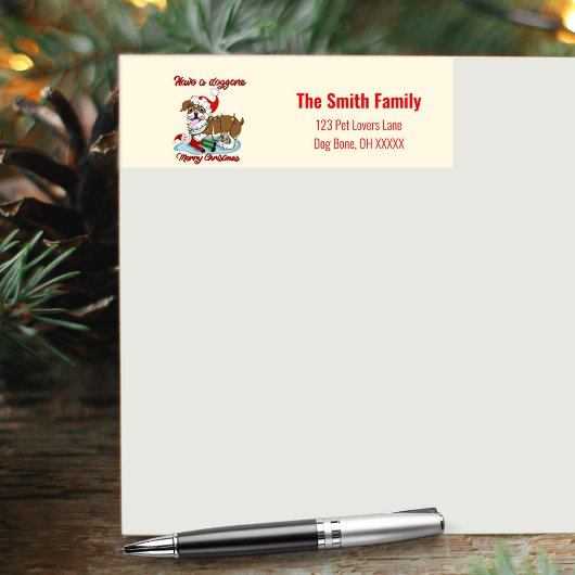 Haben Sie einen Hund frohe Weihnachten englischen