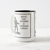 Haben Sie einen kleinen Grundbesitzer heute Zweifarbige Tasse (Vorderseite Links)