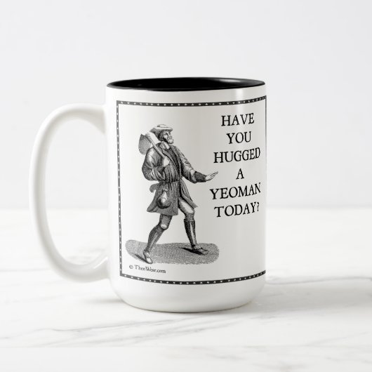 Haben Sie einen kleinen Grundbesitzer heute Zweifarbige Tasse (Links)