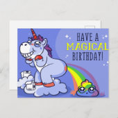 Haben Sie einen magischen Geburtstag | Happy Birth Postkarte (Vorne/Hinten)