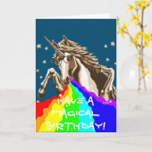 Haben Sie einen magischen Geburtstag! Karte (Gelbe Blume)