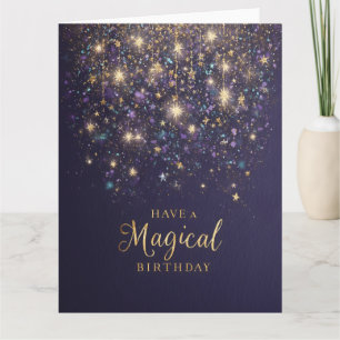 "Haben Sie einen magischen Geburtstag mit Glitzer Karte