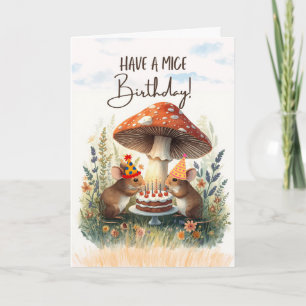 Haben Sie einen Mäuse-Geburtstag Süße Mäuse-Party Karte