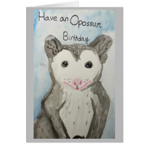 Haben Sie einen Opossum Geburtstag?