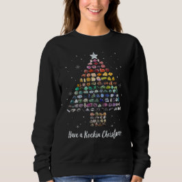 Haben Sie einen Rockin Weihnachten Kristallbaum Ro Sweatshirt