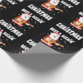 Haben Sie einen Rockin Weihnachts-Gitarrist Gitarr Geschenkpapier (Ecke)