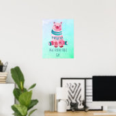 Haben Sie einen schönen Beary Day Watercolor Bär Poster (Heimbüro)