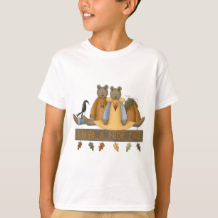 "Haben Sie einen schönen Fall" Herbst Teddy Bären T-Shirt