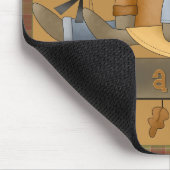 "Haben Sie einen schönen Fall" Herbst Teddy Bars M Mousepad (Ecke)