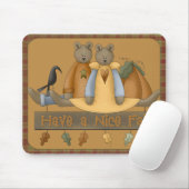 "Haben Sie einen schönen Fall" Herbst Teddy Bars M Mousepad (Mit Mouse)
