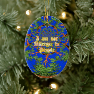 Haben Sie einen schönen Tag afrikanische ÖKO Blue  Keramikornament