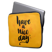 Haben Sie einen schönen Tag Laptopschutzhülle (Vorderseite Links)