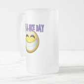 HABEN SIE EINEN SCHÖNEN TAG MATTGLAS BIERGLAS (Vorderseite Links)