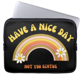 Haben Sie einen schönen Tag nicht Sie Scotus Retro Laptopschutzhülle