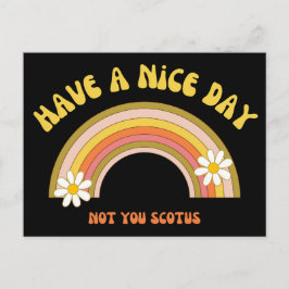 Haben Sie einen schönen Tag nicht Sie Scotus Retro Postkarte