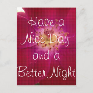 Haben Sie einen schönen Tag Postkarte vertikale Vo