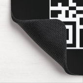 Haben Sie einen schönen Tag QR-Code Mousepad (Ecke)