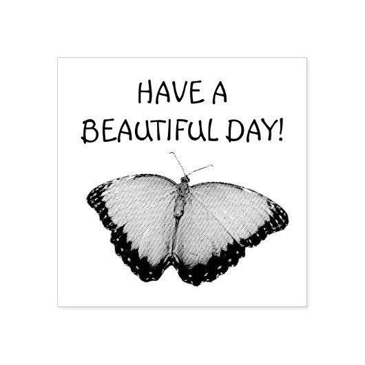 Haben Sie einen schönen Tag Schmetterling Gummistempel (Prägung)