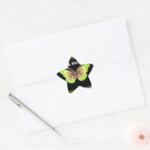 Haben Sie einen schönen Tag: Schöne Schmetterlings Stern-Aufkleber (Umschlag)