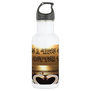 Haben Sie einen schönen Tag und eine schöne Nacht. Trinkflasche